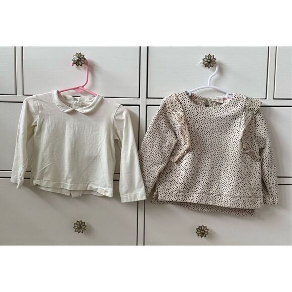 Zara 9-12 Month Baby Girl Sweatshirt and Top Bundle - Picture 1 of 5